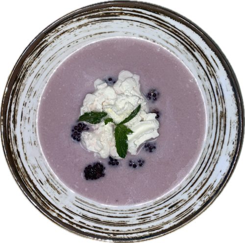 Kókuszos szeder leves