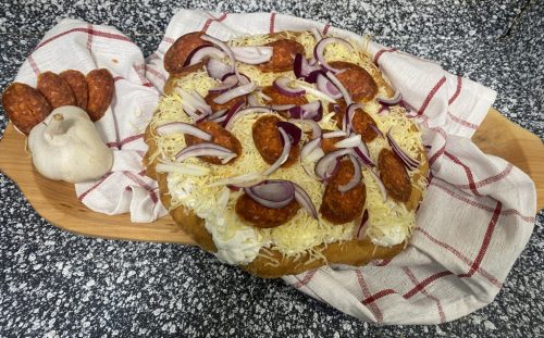 Magyaros lángos