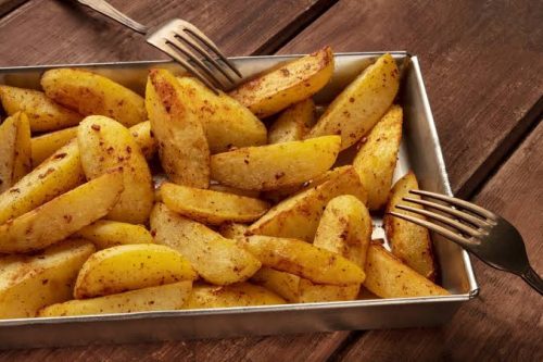 Fűszeres hullámos steakburgonya