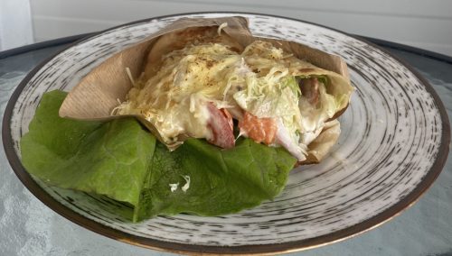 Gluténmentes sajtimádó wrap