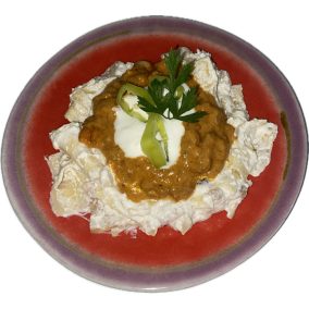 Harcsapaprikás túrós csuszával