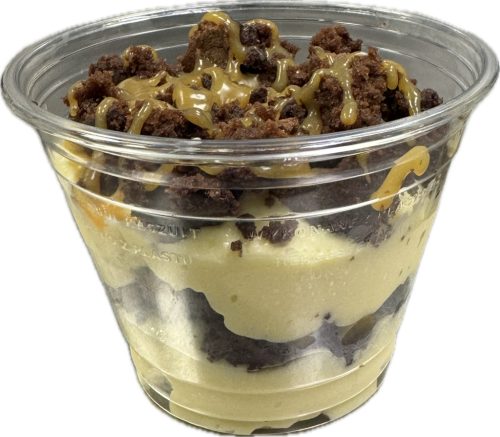 Sóskaramellás brownie-s pohárkrém